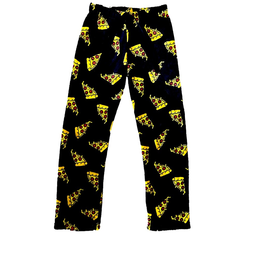 Rue21 Black Pizza Print Pajama Pants